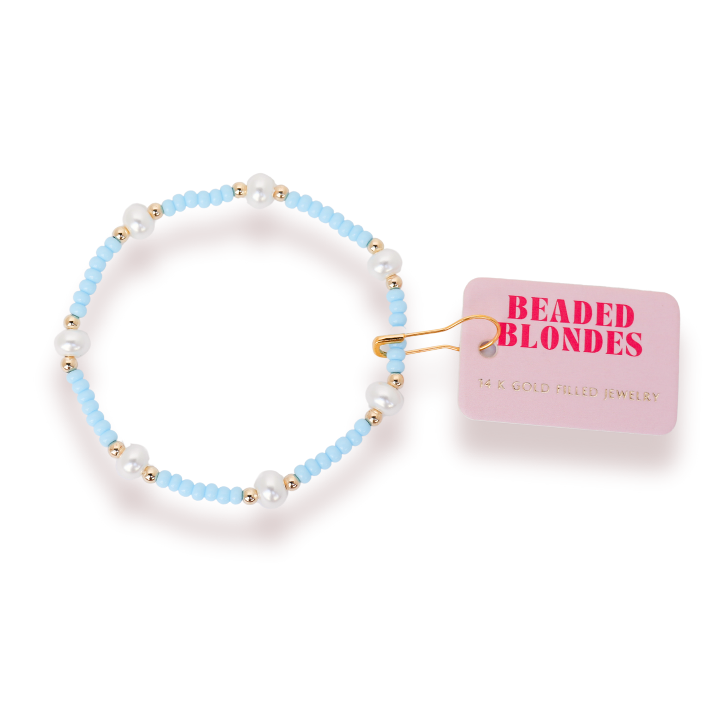Pastel Periwinkle Pearl Bracelet | Standard 6.75"