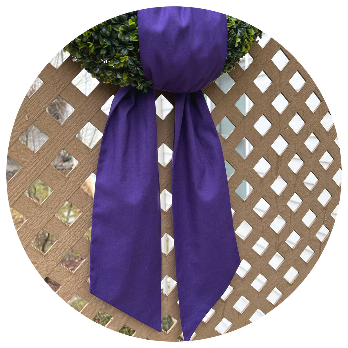 Purple Cotton Sash | 54"