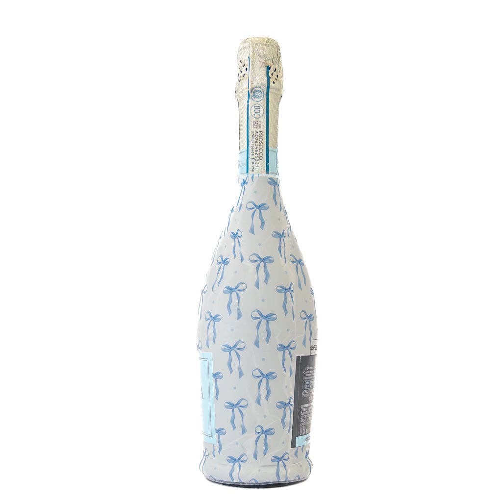 Beau Bottles Wrap | Grand-millenial Blue Bows