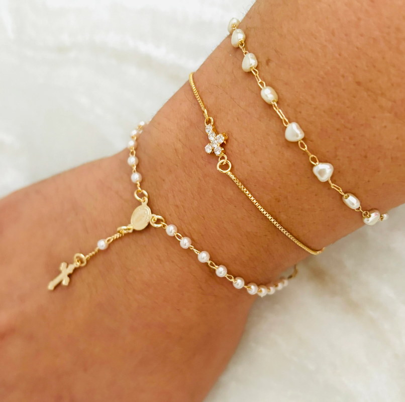 Gold Rosary Bracelet