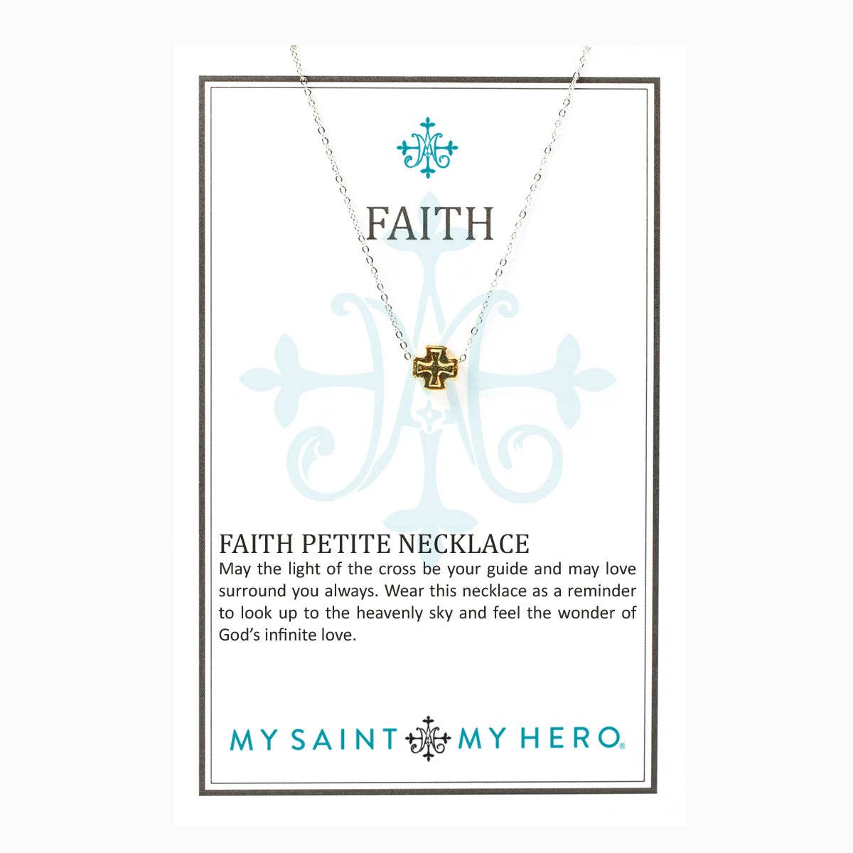 Faith Petite Necklace | Silver/Gold
