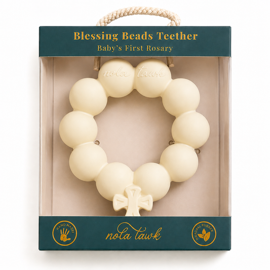 White Blessing Beads Teether