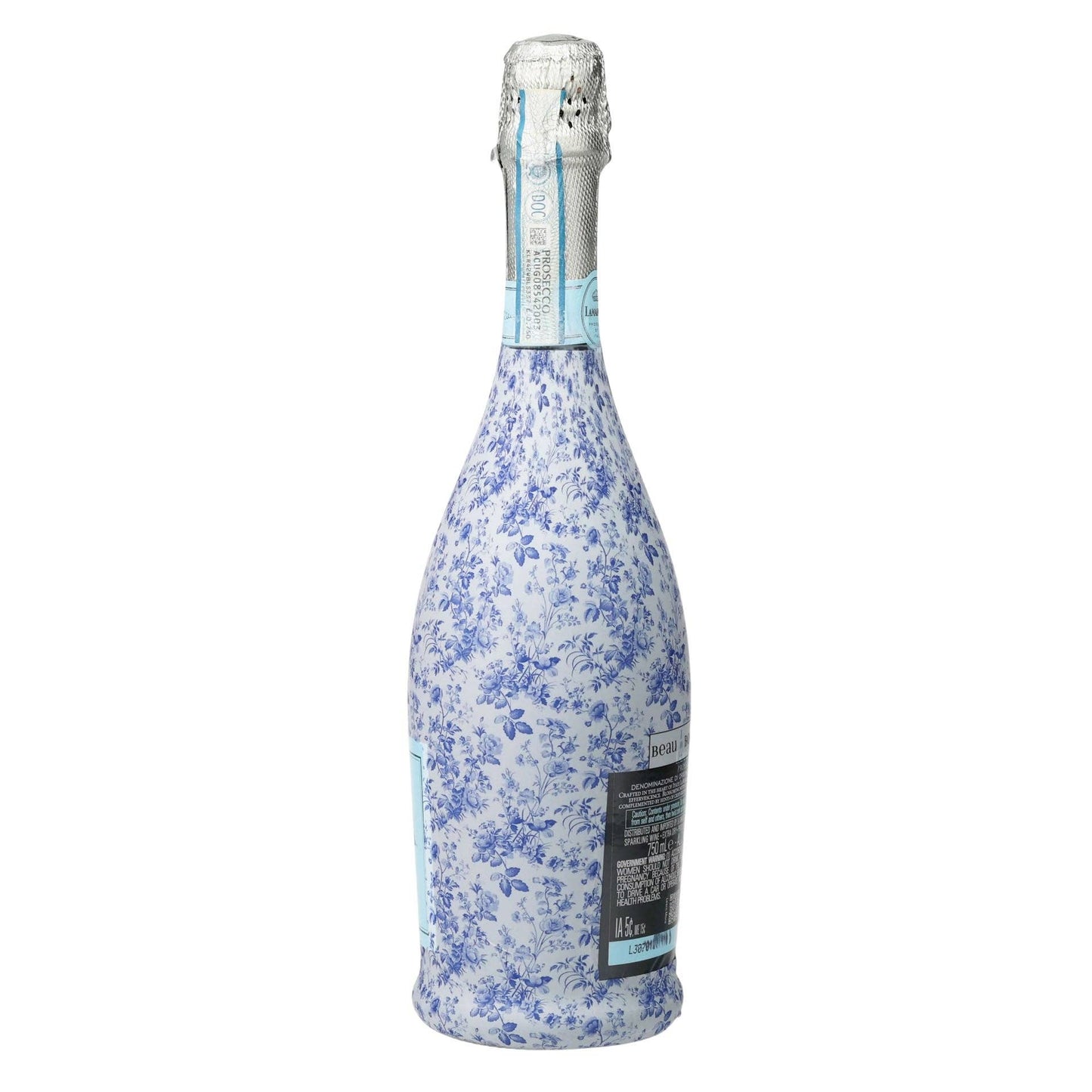 Beau Bottles Wrap | Grand-millenial Blue Floral