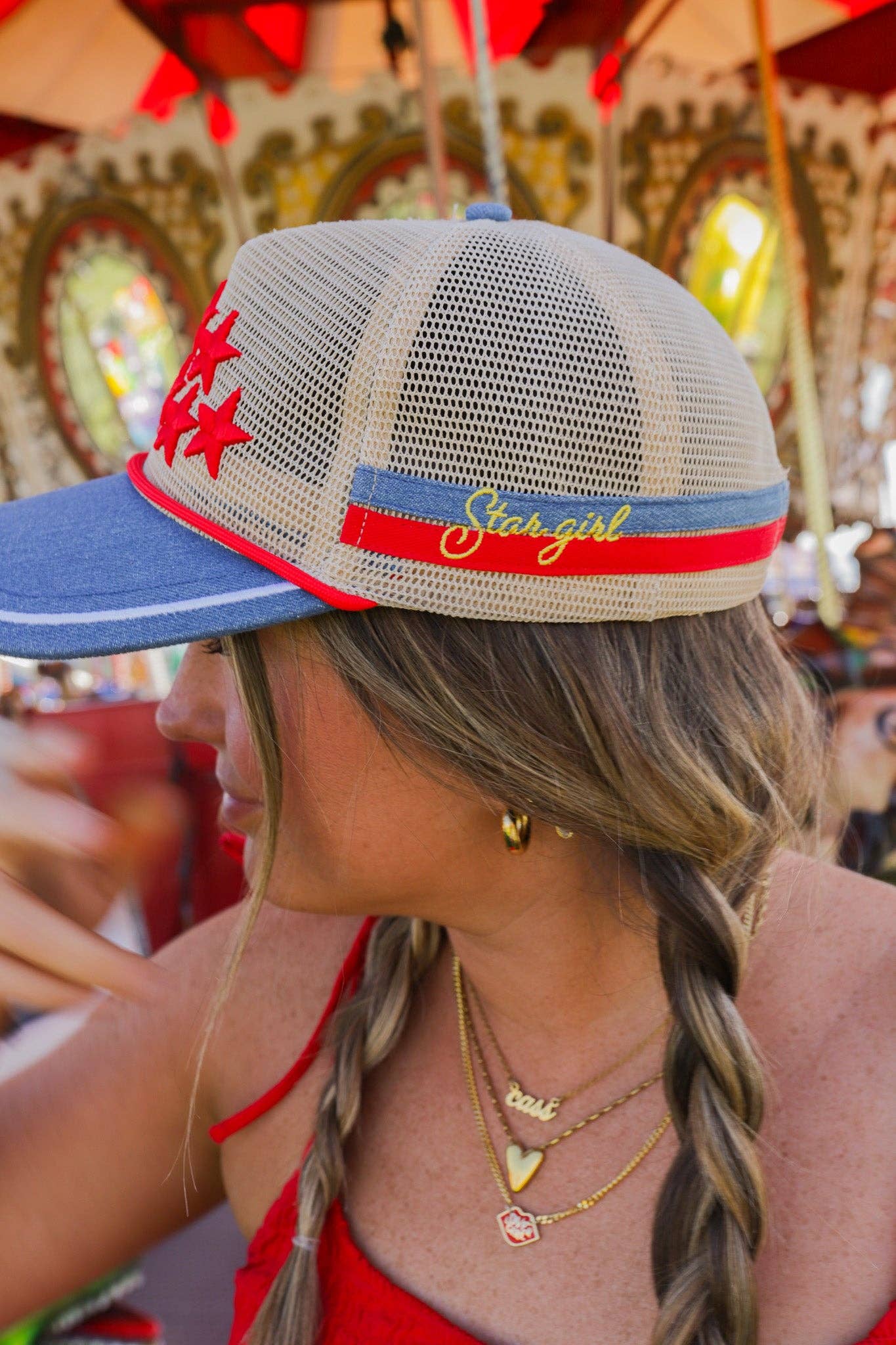 Kaxi Star Girl Mesh Trucker Hat