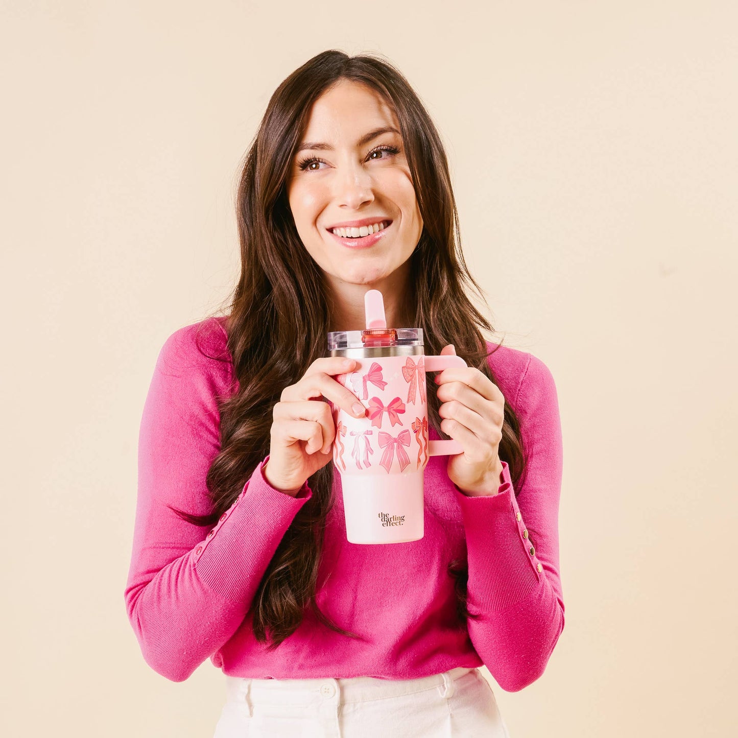 20oz Flip Straw Tumbler | Blushing Bows