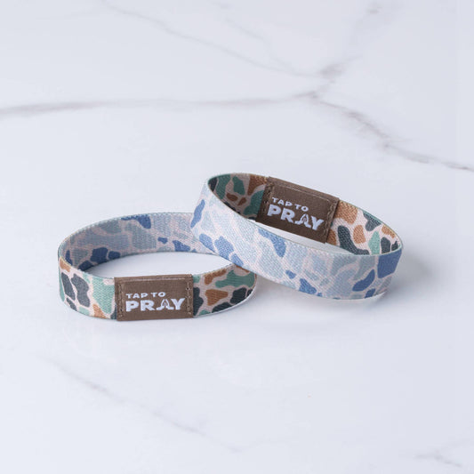 Tap To Pray™ Wristbands | River Rock Camo Classic - Small