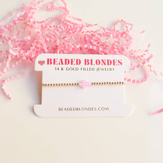 Pink Cross Bracelet | Petite