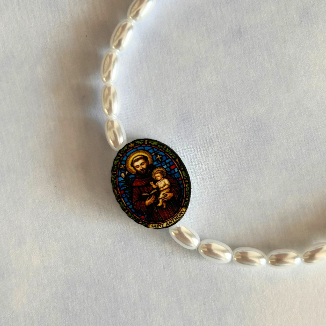 Holy Water Saint Anthony Bracelet | Stainless Steel
