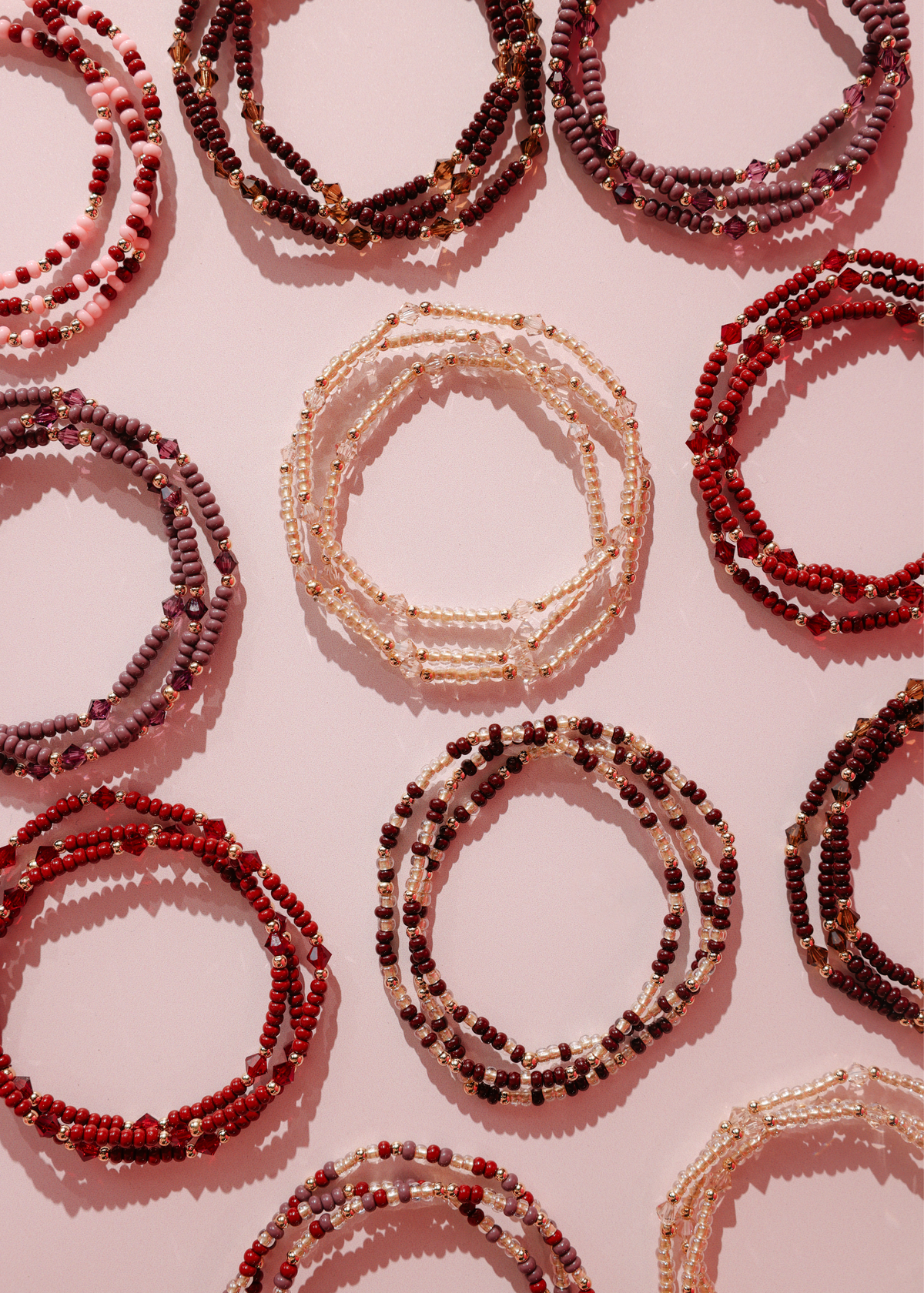 Eleanor Bracelet Burgundy | Extended 7.25”