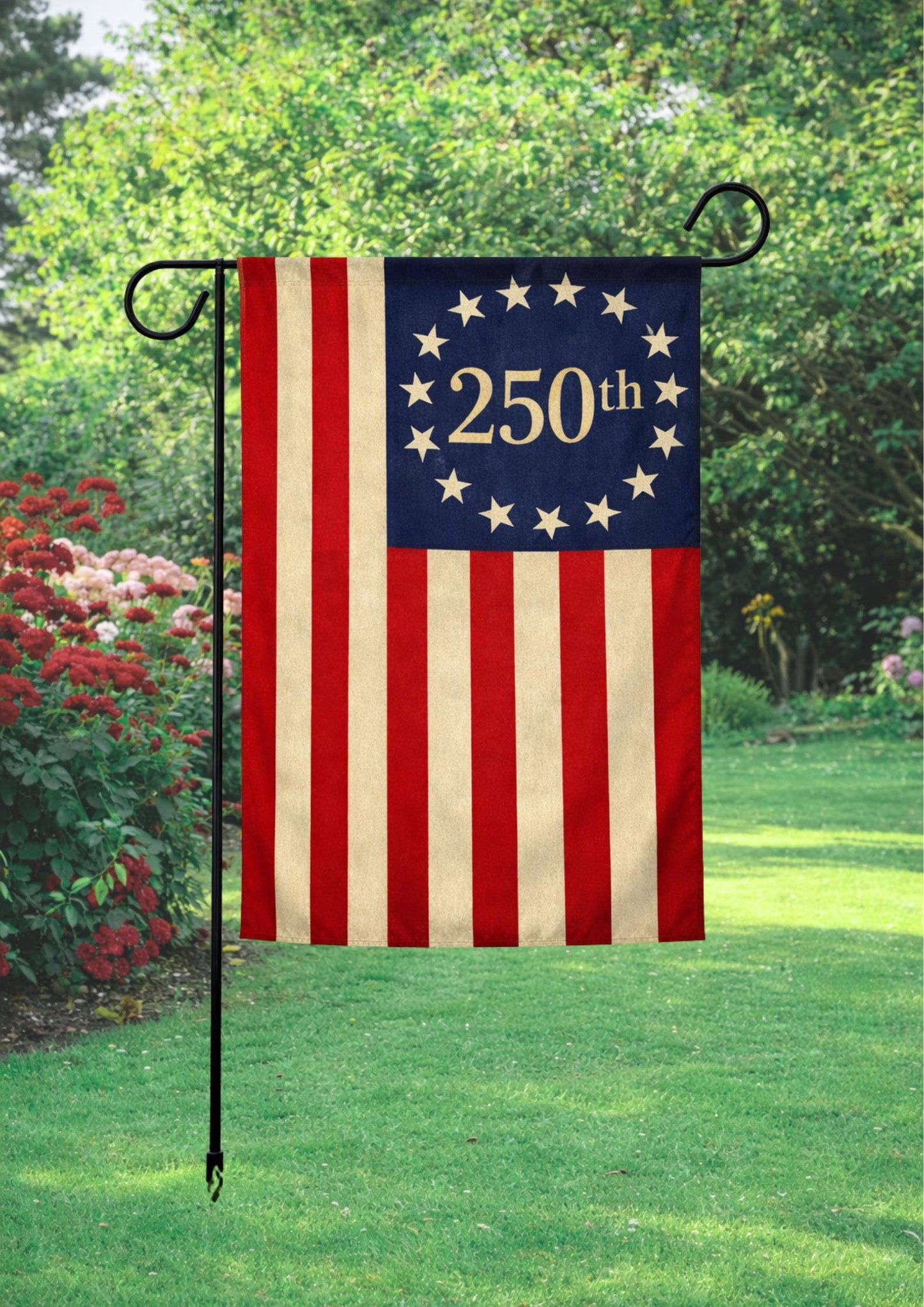 250th Anniversary American Flag Garden Flag