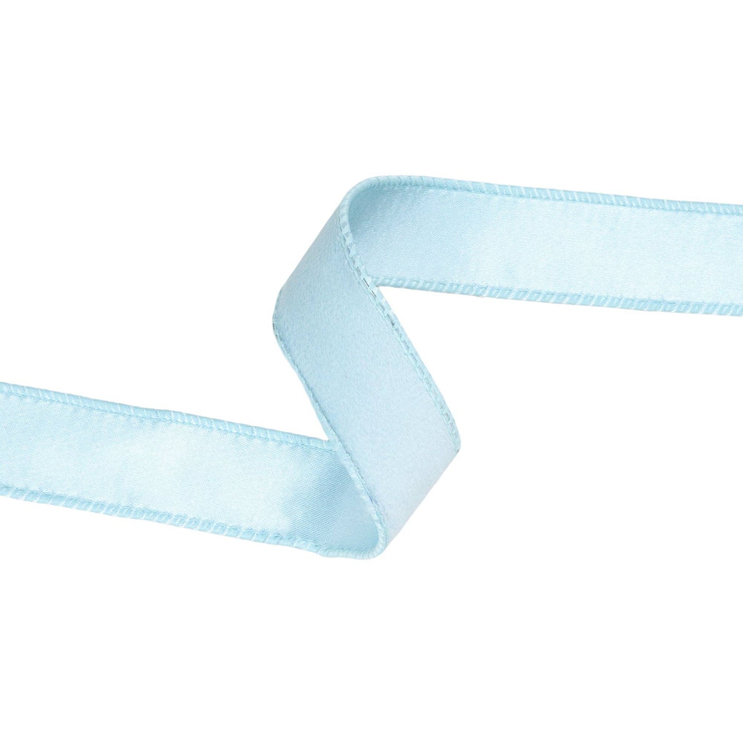 1" Reversible Velvet Wired Ribbon | Baby Blue