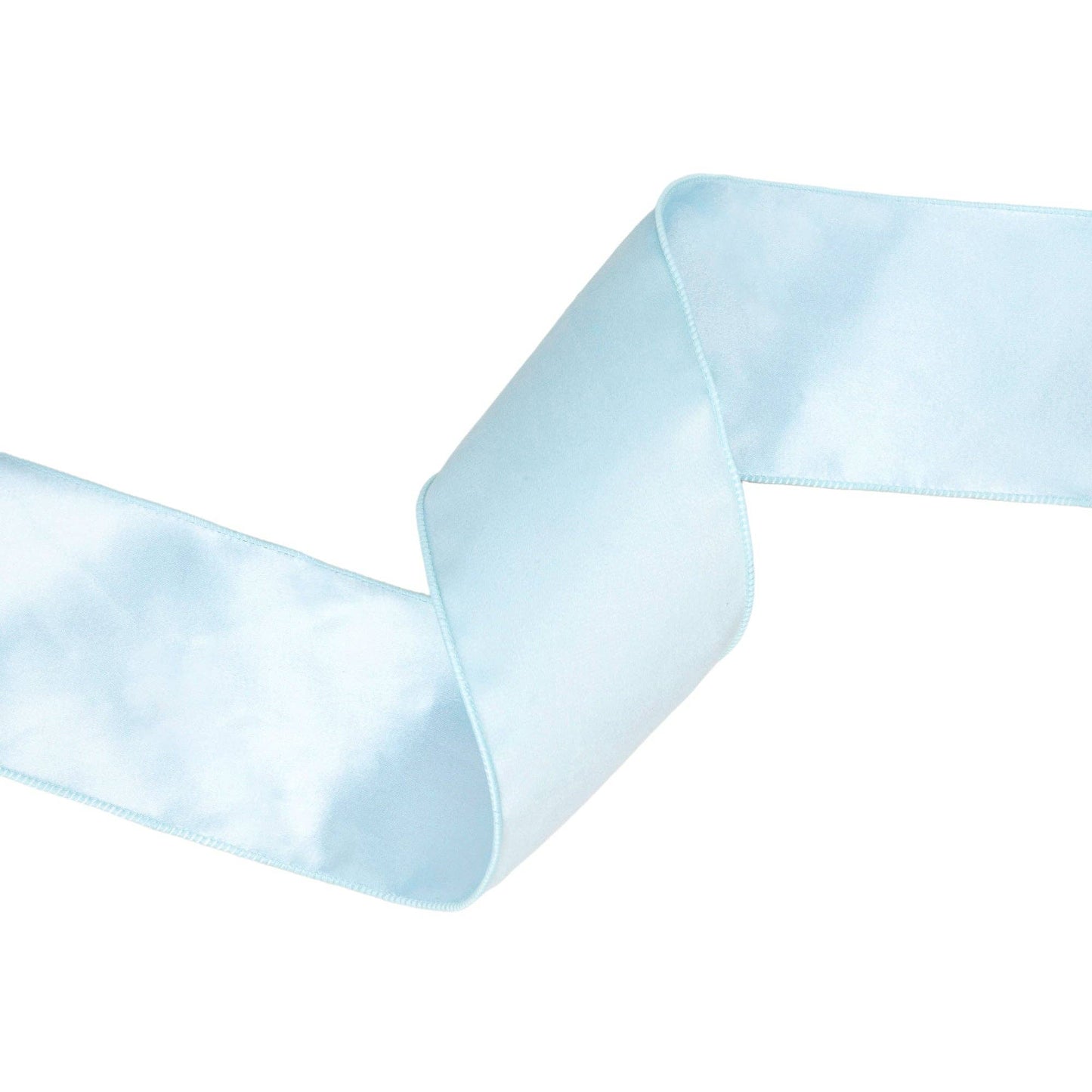 4" Reversible Classic Velvet Wired Ribbon | Baby Blue