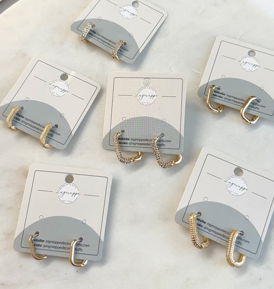 Oval Hoop Earrings