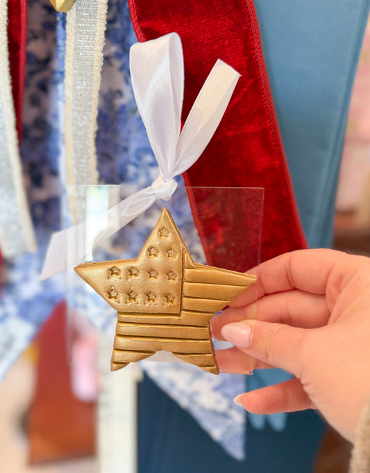 Gilded Freedom Star Acrylic Ornament