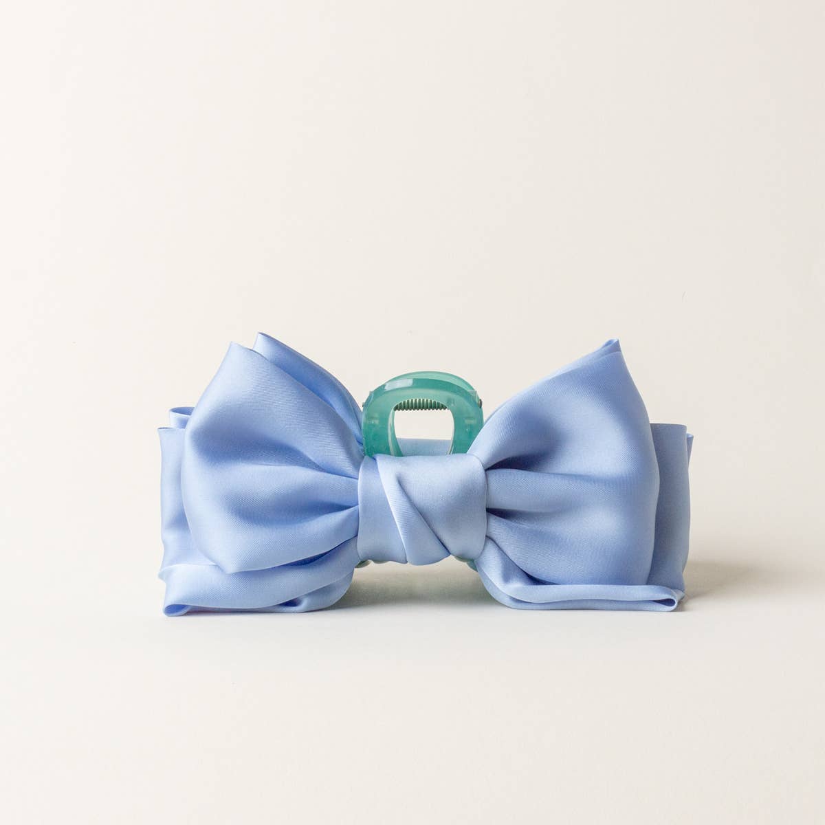 Satin Bow Claw Clip | Blue
