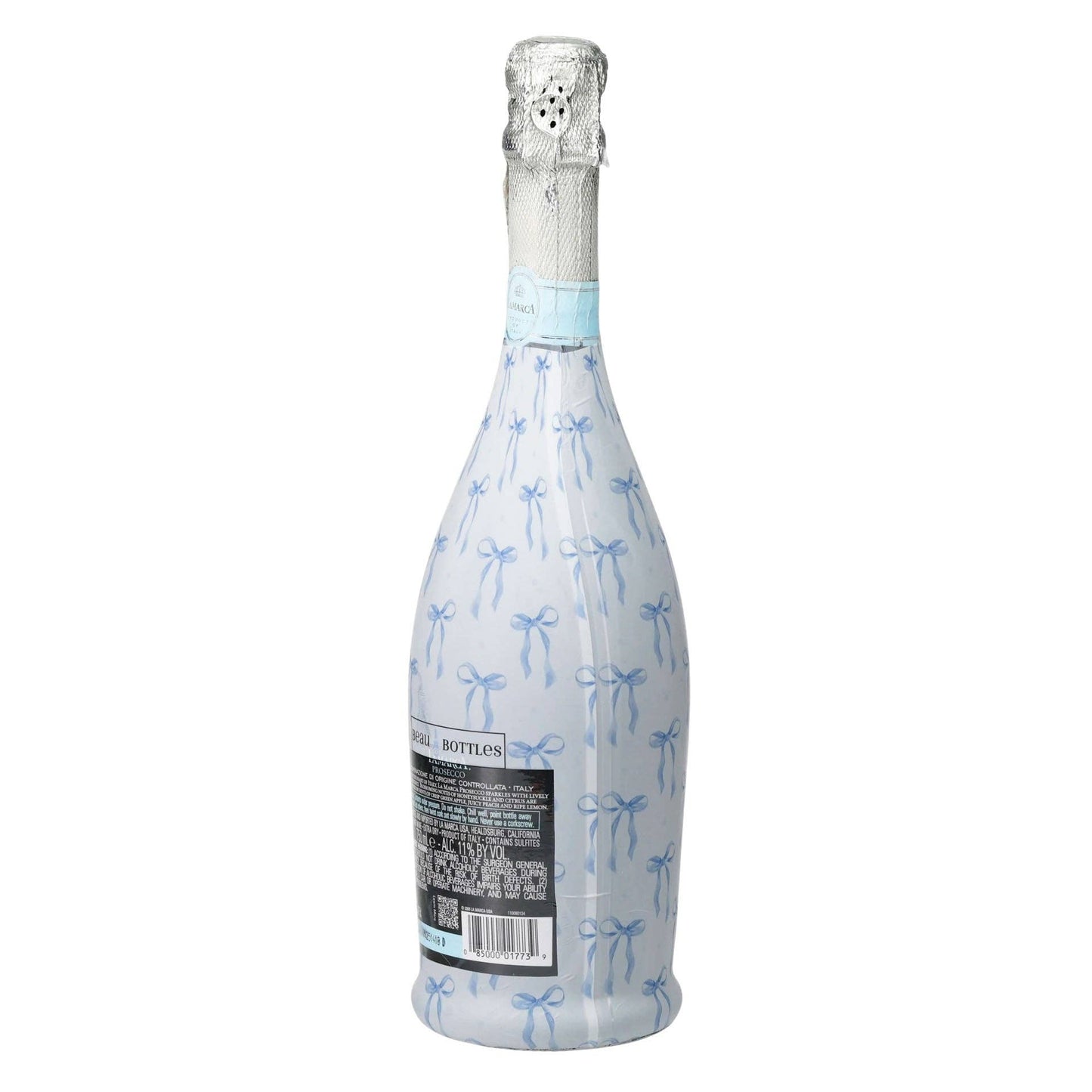 Beau Bottles Wrap | Grand-millenial Blue Bows
