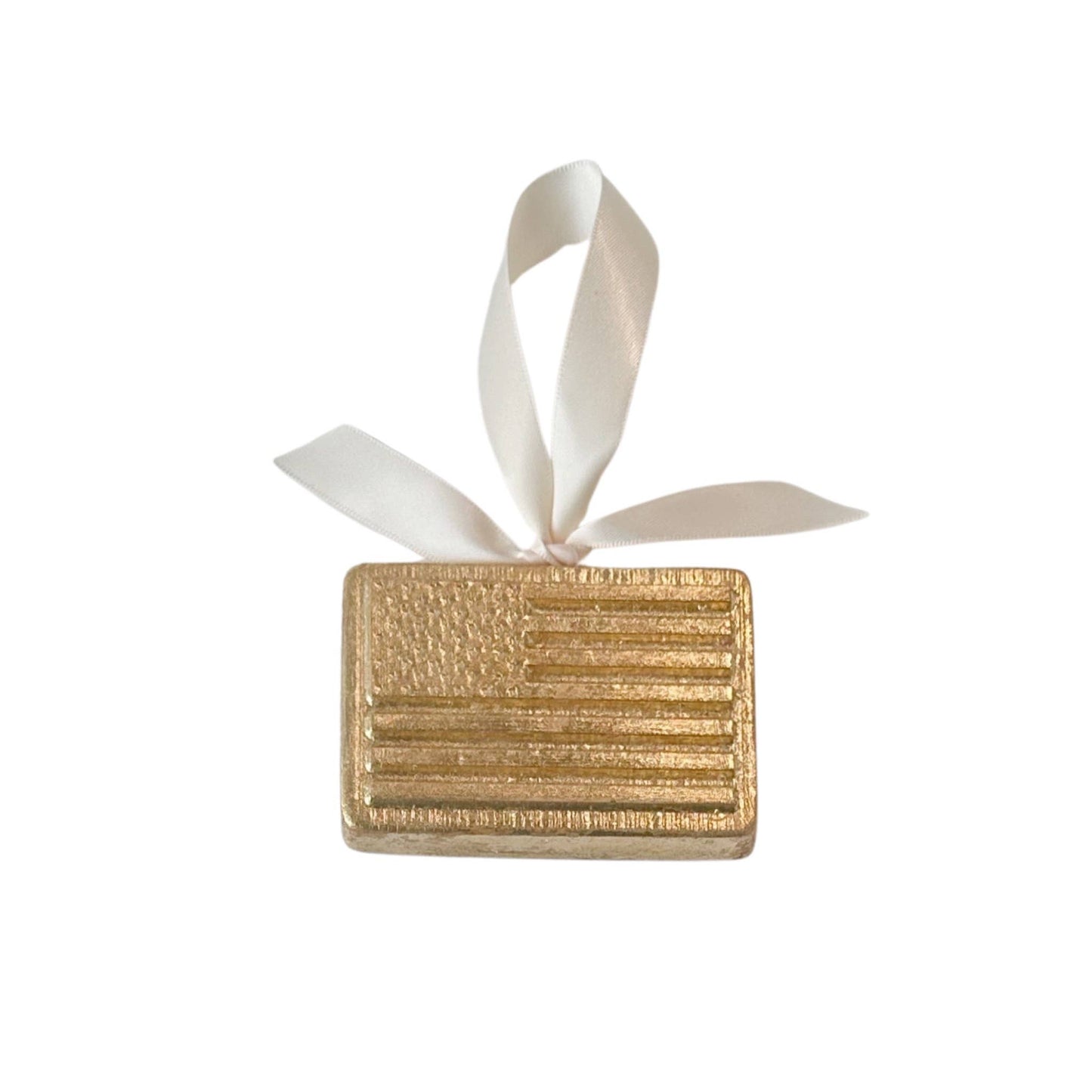 American Flag in Gold Ornament