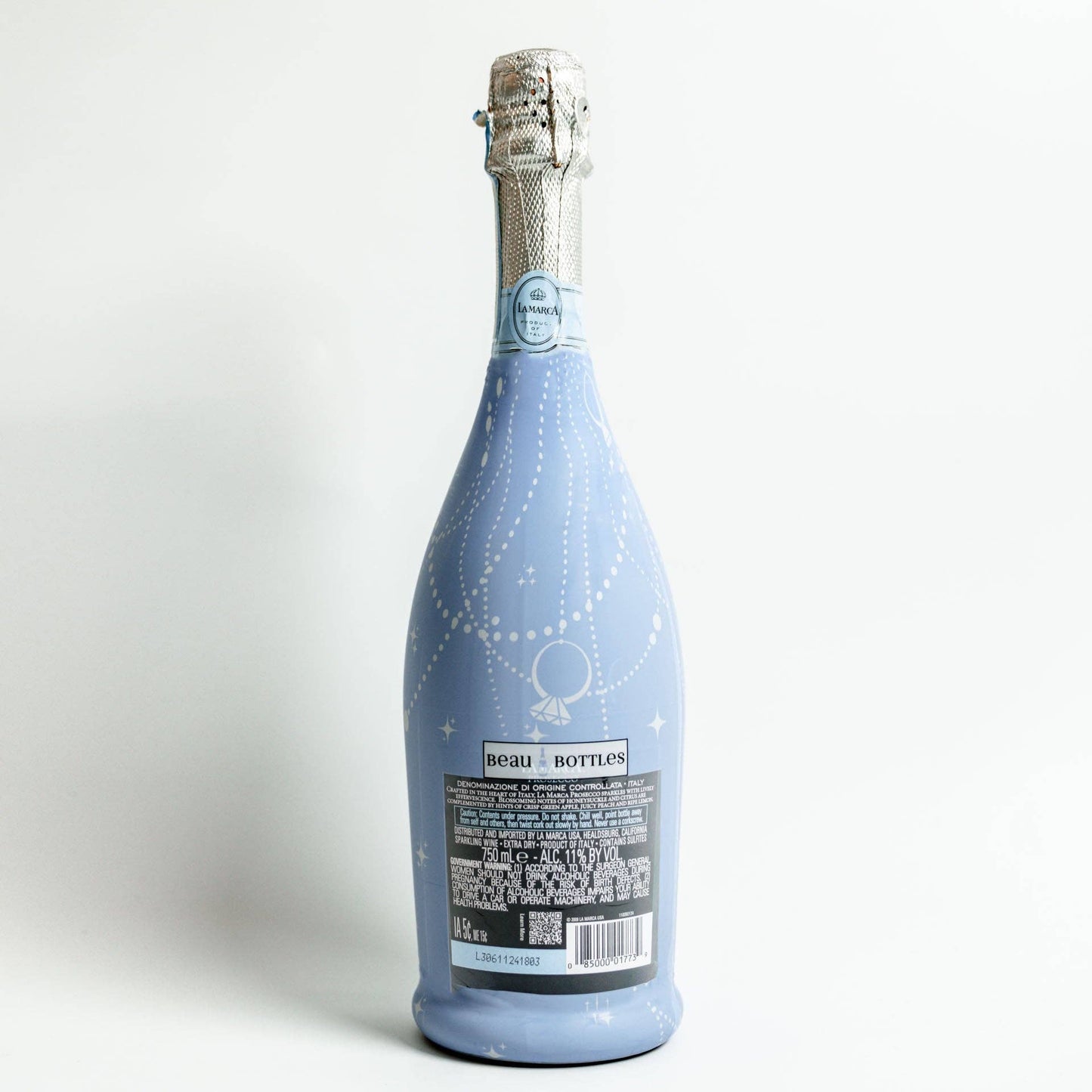 Beau Bottles Wrap | Blue Pearls and Prosecco