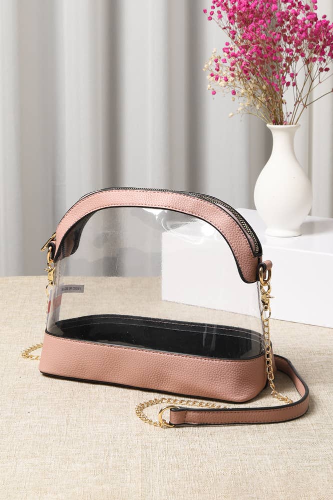 Clear Stadium Bag | Pink