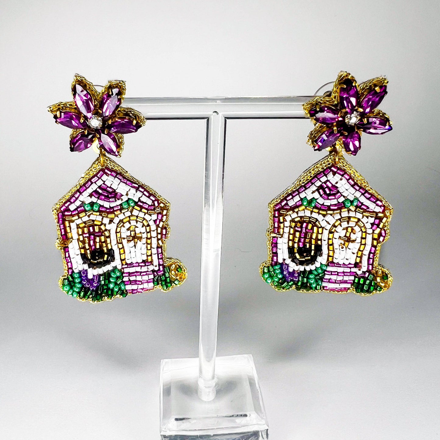 Liv Lux Nola Mardi Gras House Earrings