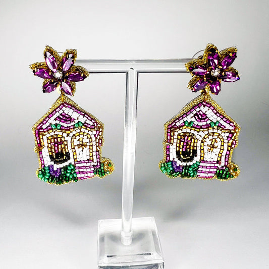 Liv Lux Nola Mardi Gras House Earrings