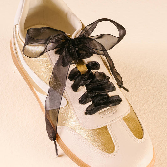 Step It Up Shoelaces | Sheer Black
