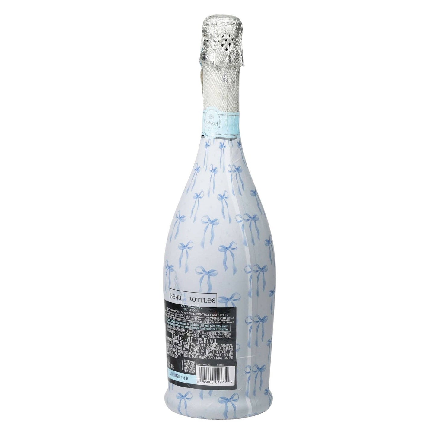 Beau Bottles Wrap | Grand-millenial Blue Bows