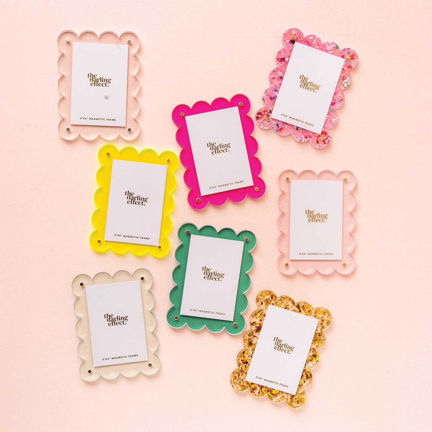 Mini Acrylic Picture Frame Magnet | Hot Pink