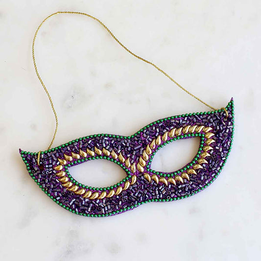 Masquerade Mask Ornament | 2" x 6"