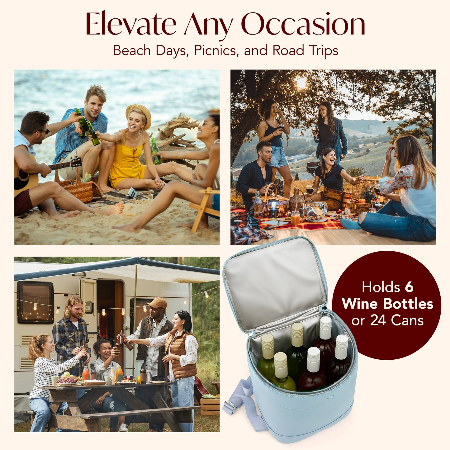 Insulated Cooler Backpack | Blue