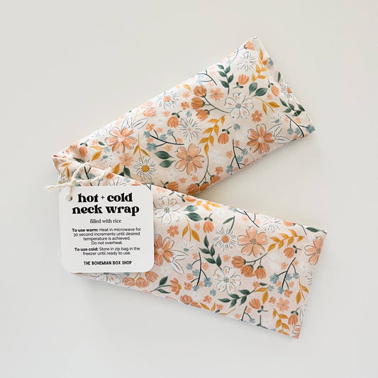 Hot & Cold Therapy Neck Wrap | Peach Bella Floral