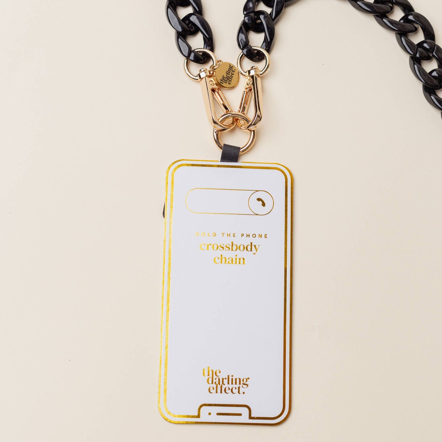 Hold the Phone Crossbody Chain | Midnight Black