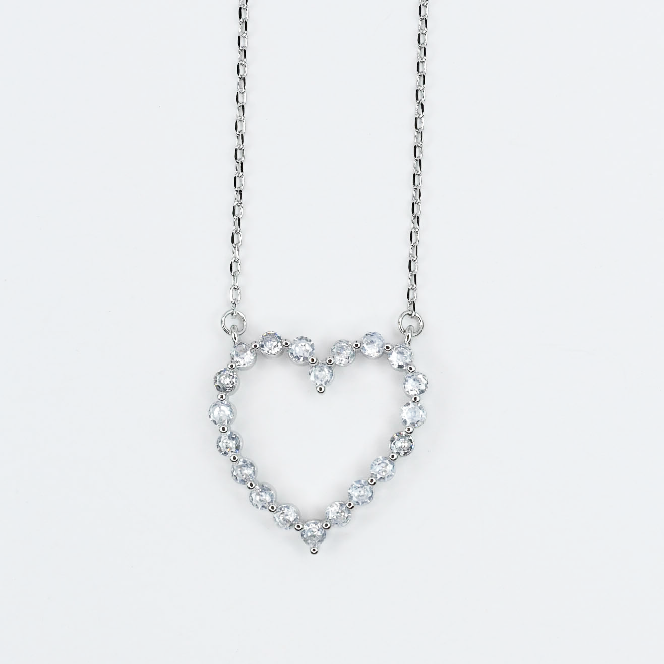 Sparkle Heart Necklace | Gold