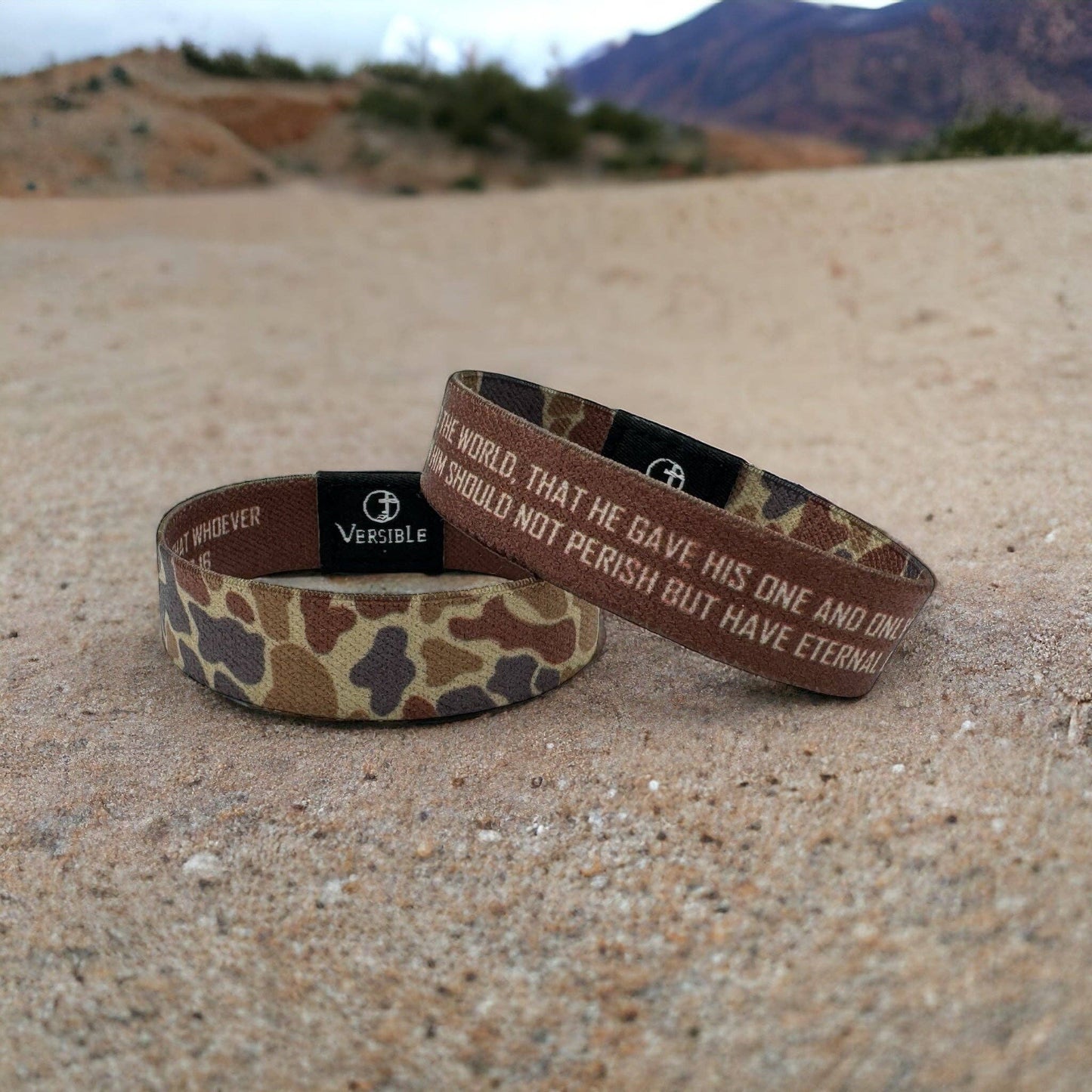 Versible River Rock Camo Band | Joshua 1:9 - XL