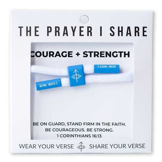 The Prayer I Share Cord Bracelet | COURAGE + STRENGTH