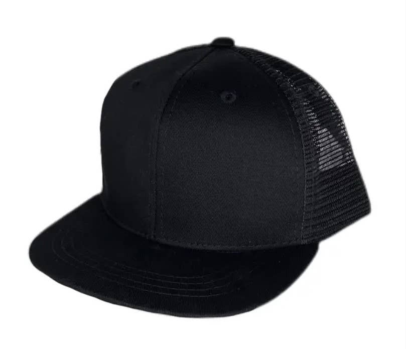 KIDS LA State Leather Patch Hat | Black