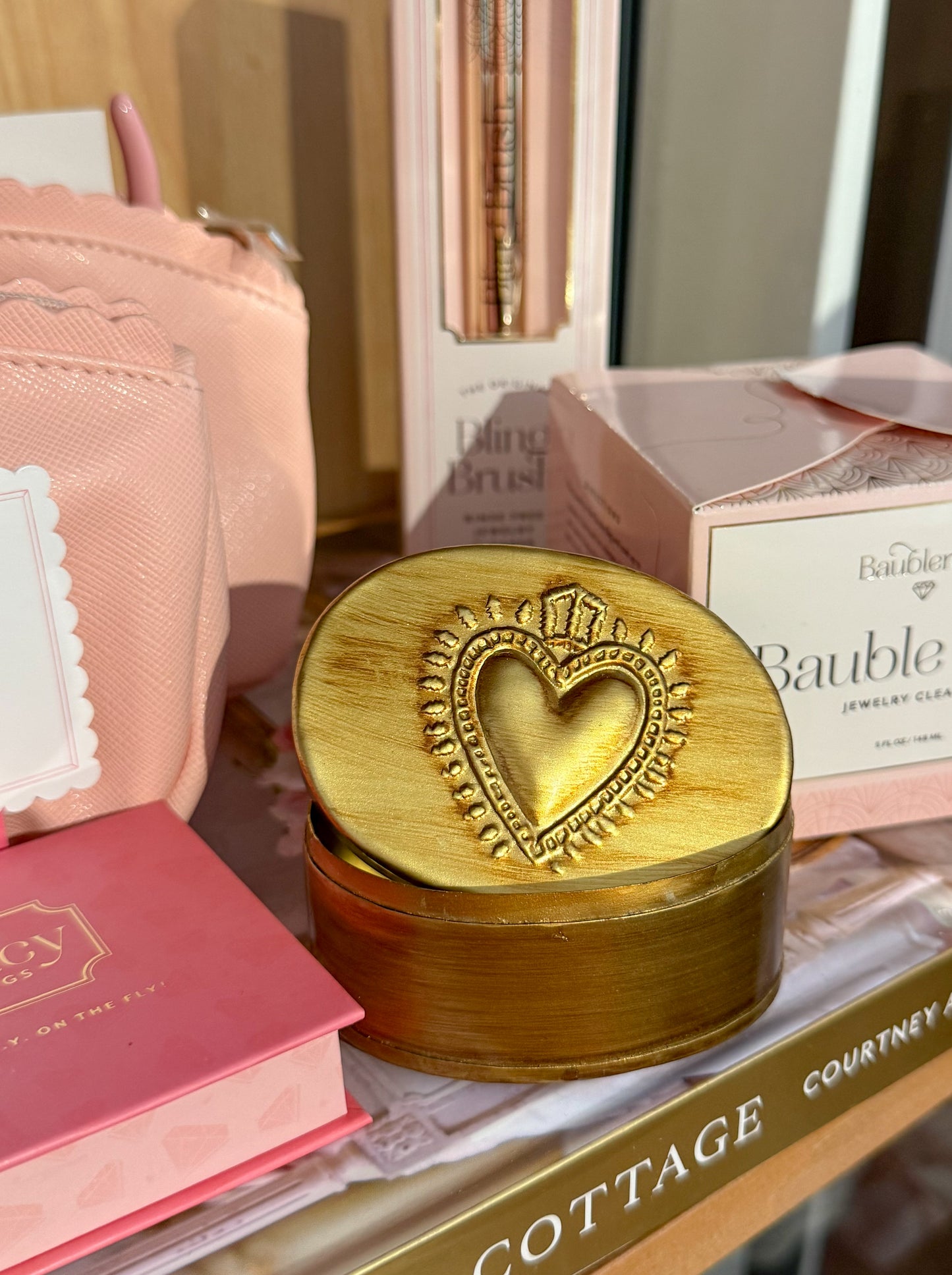 Brass Oval Trinket Box | Royal Heart