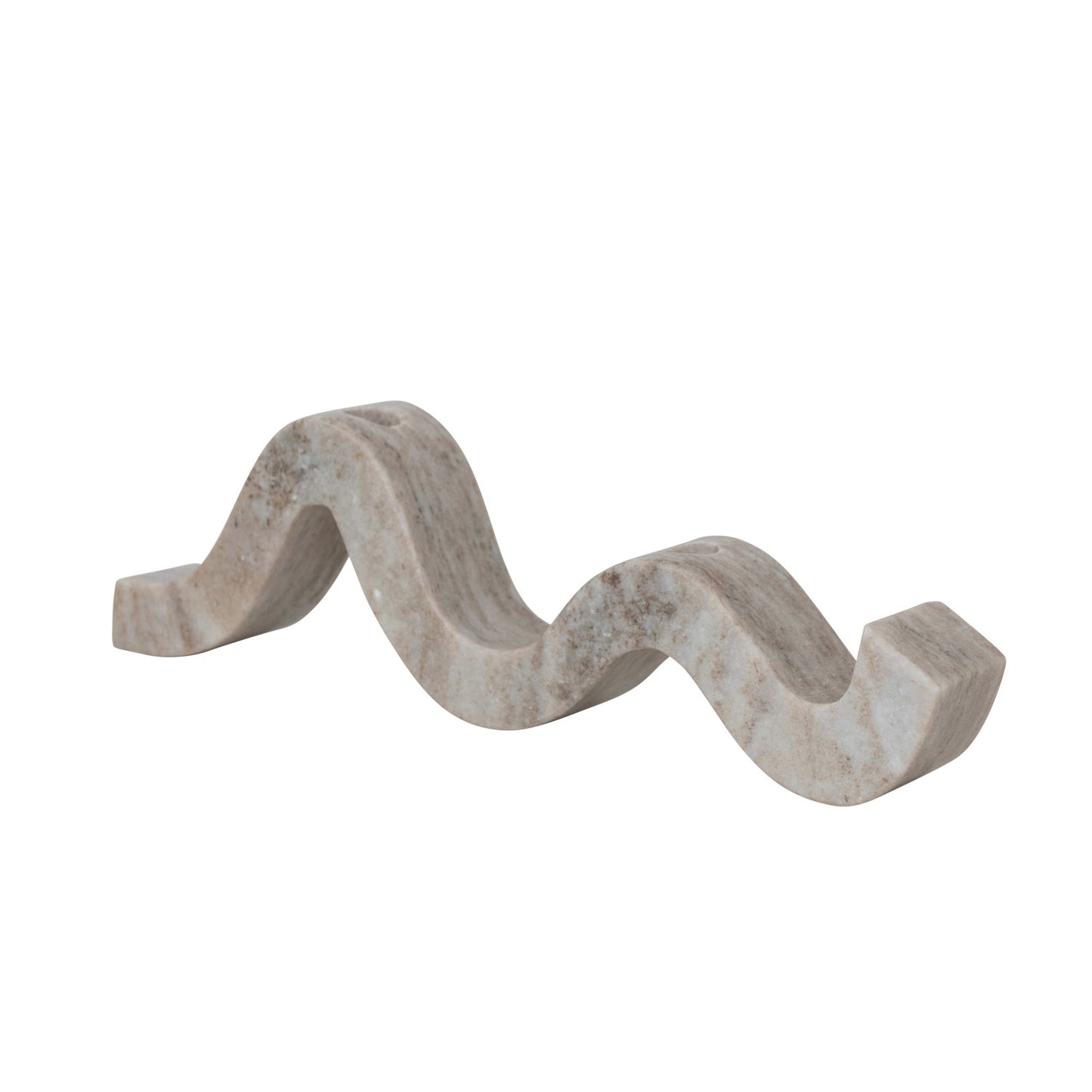 Marble Wave Double Taper Holder