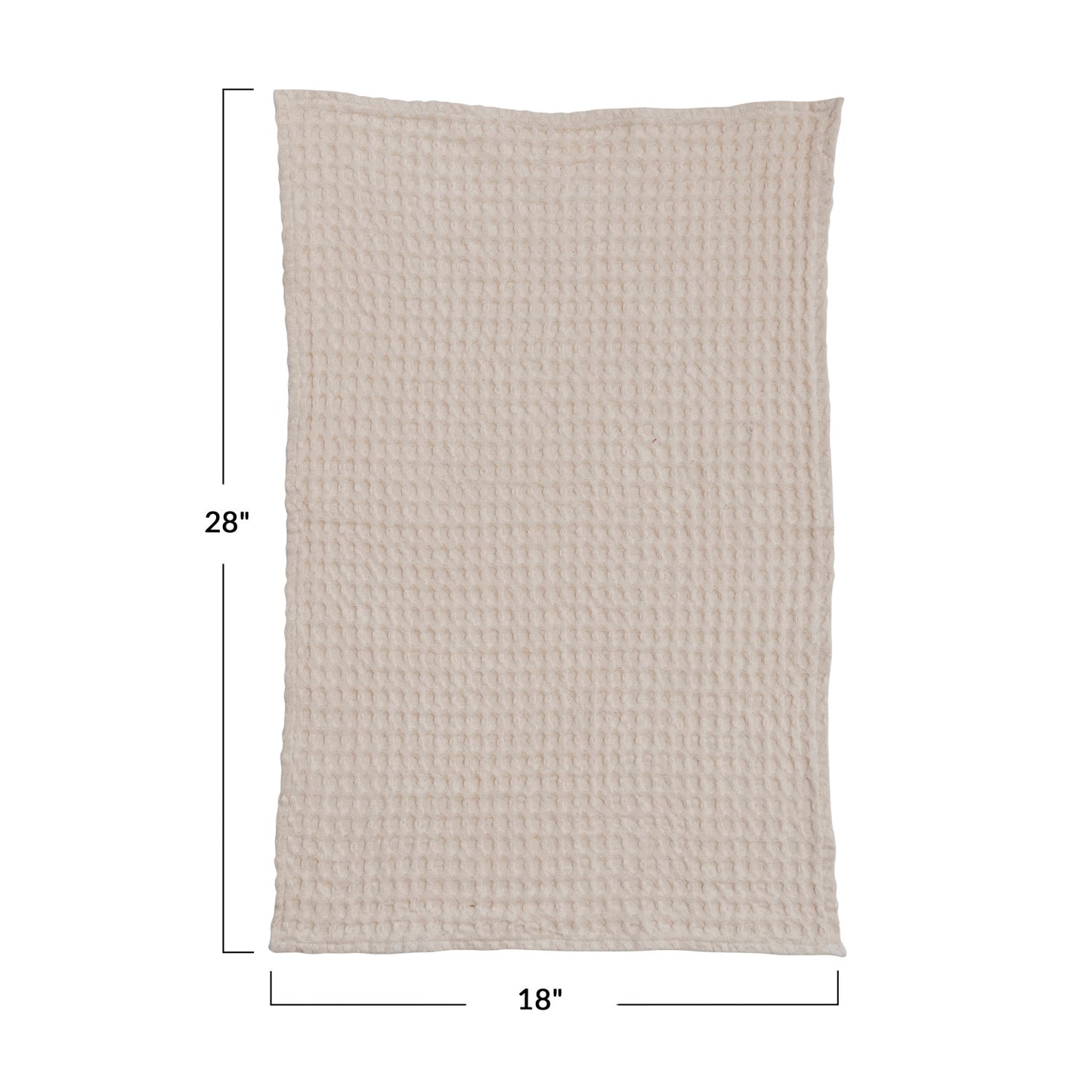 Cotton Waffle Weave Tea Towel | Natural Ivory
