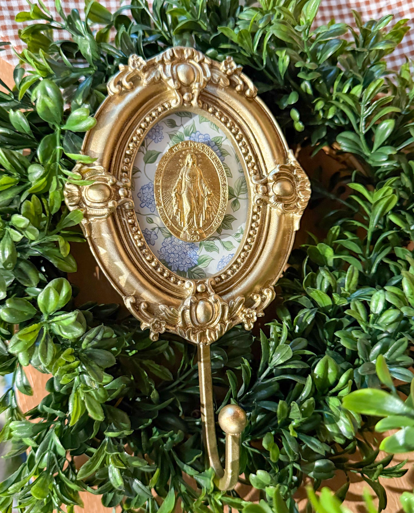 Miraculous Virgin Mary Intaglio Hook Frame