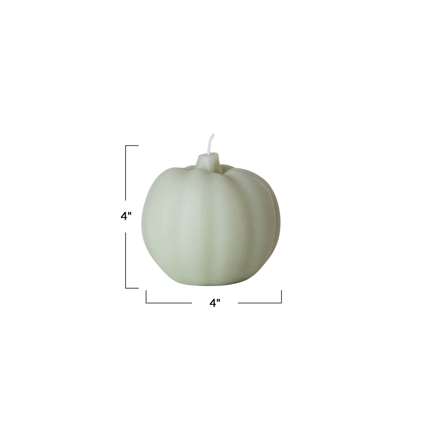 Unscented Pumpkin Shaped Candle