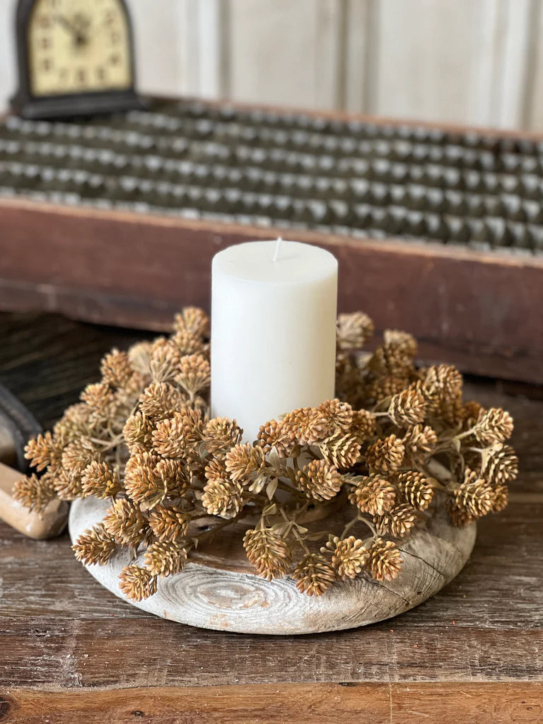 Russet Cone Candle Ring | 10" Cinnamon