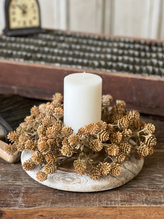 Russet Cone Candle Ring | 10" Cinnamon