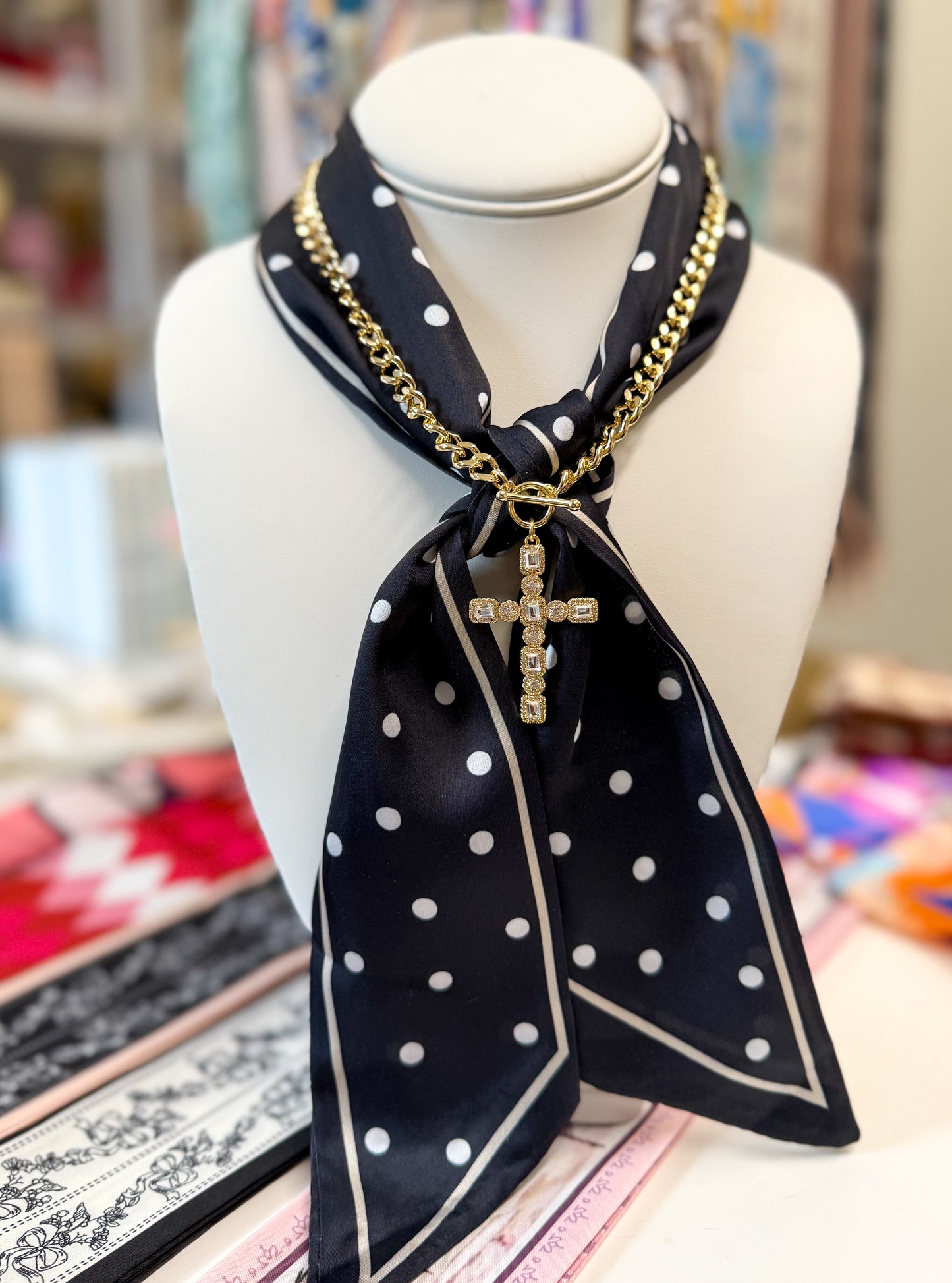 Scarf Necklace/Bracelet - No Charm
