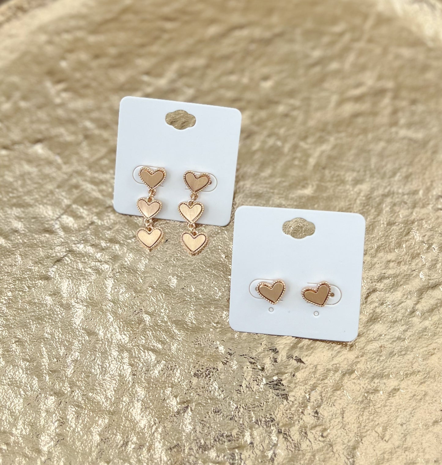 Metal Heart Earrings