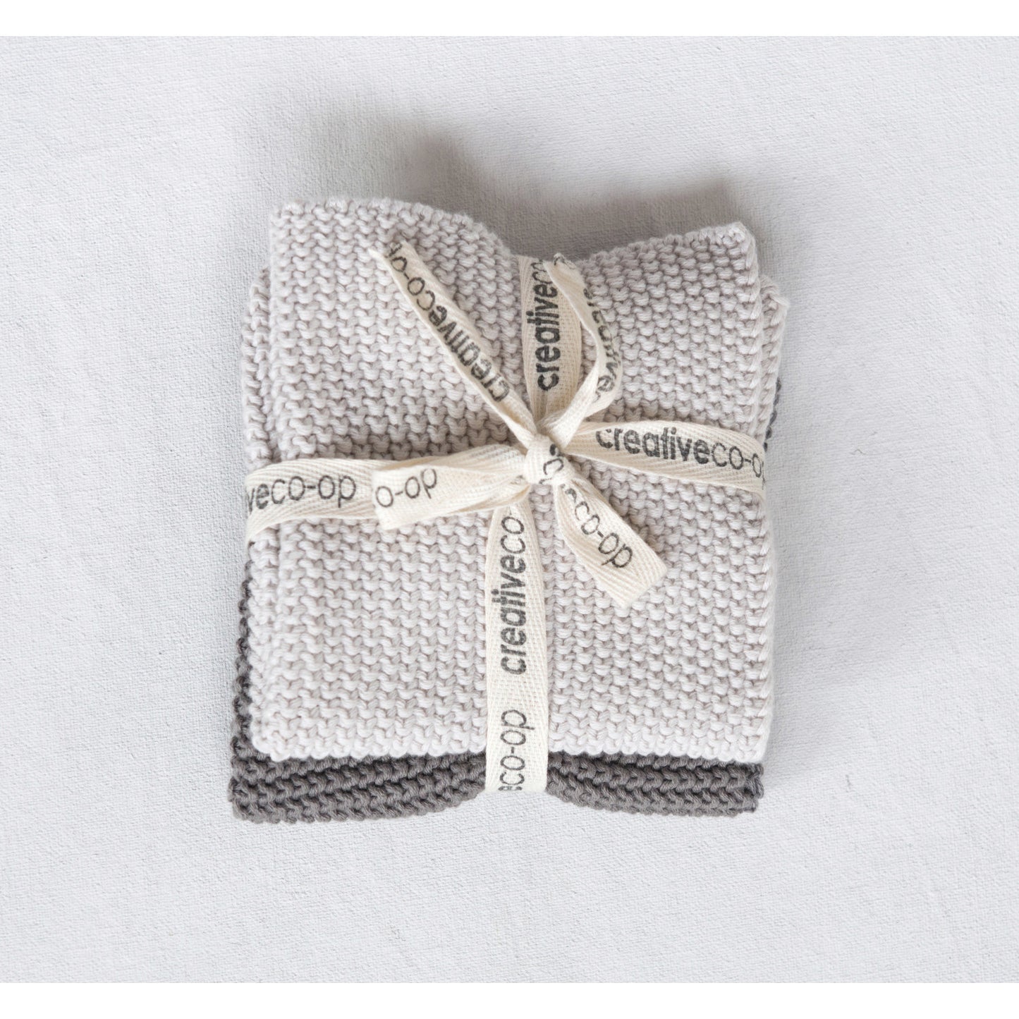 Cotton Knit Dish Cloths | Set of 2