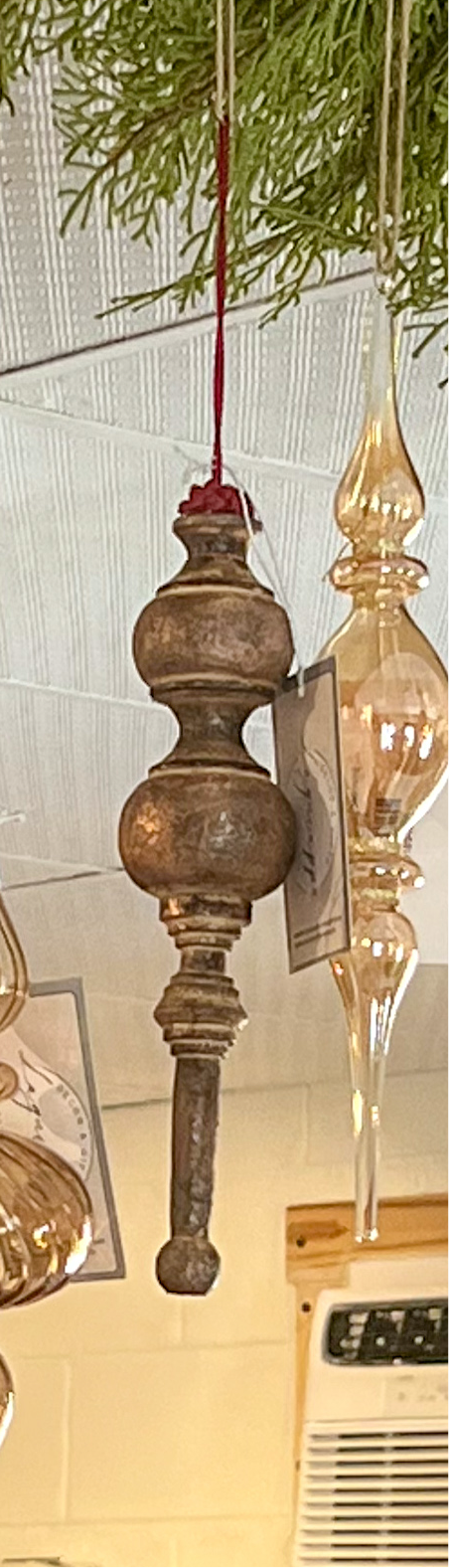 Wood Finial Ornament