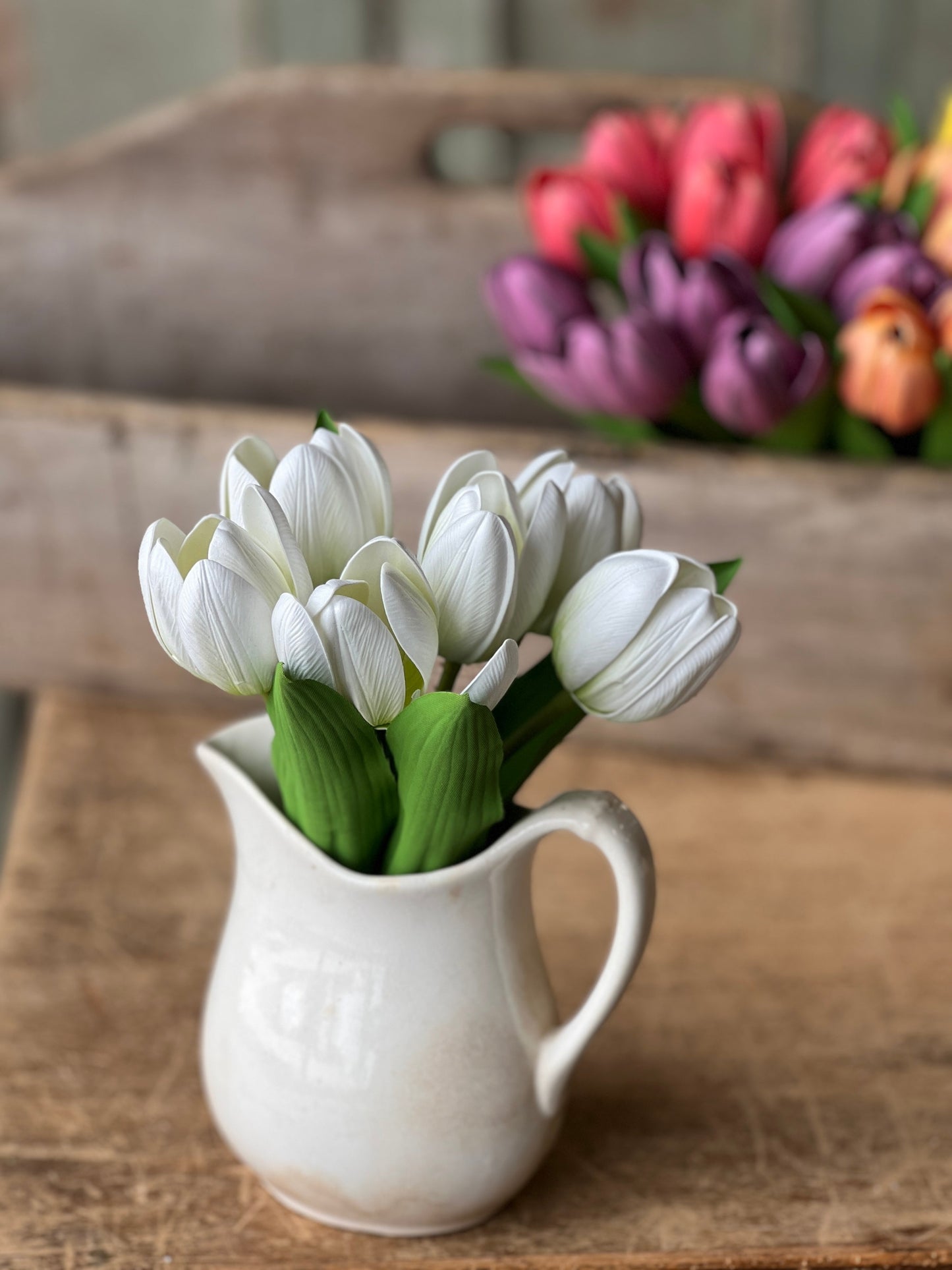 Poppet Tulip Bundle | Creamy White