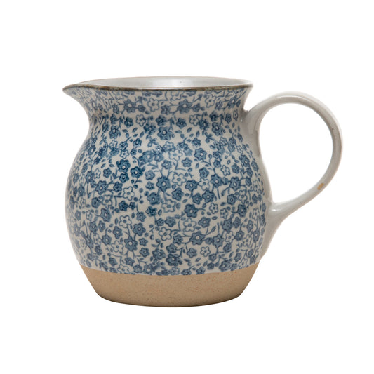 Stoneware Pitcher | Hand-Painted