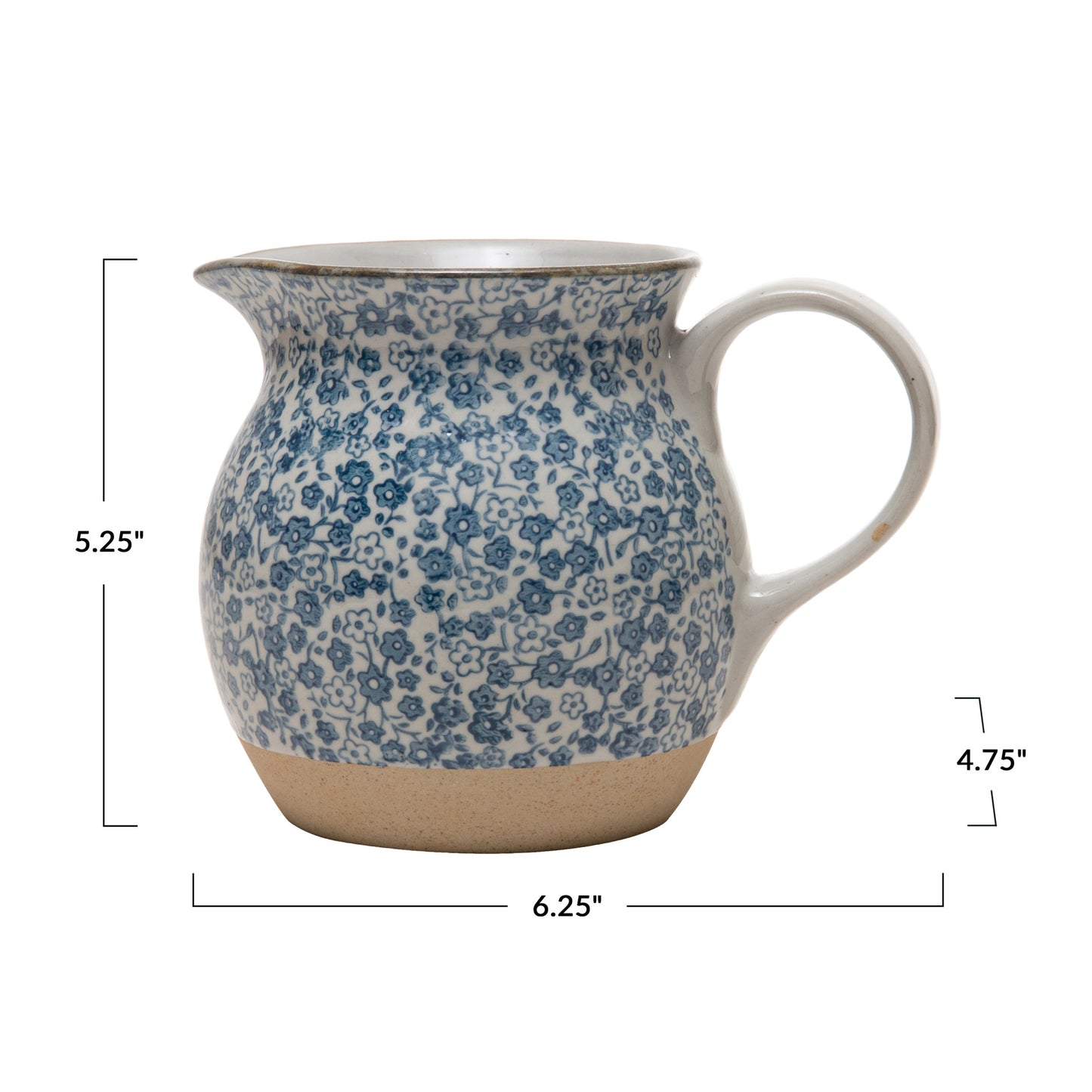 Stoneware Pitcher | Hand-Painted